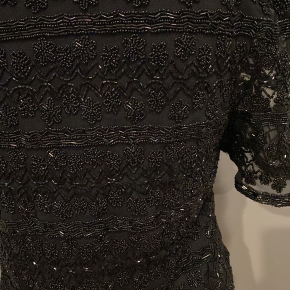 Vintage Scala beaded mesh top - Picture 5 of 8